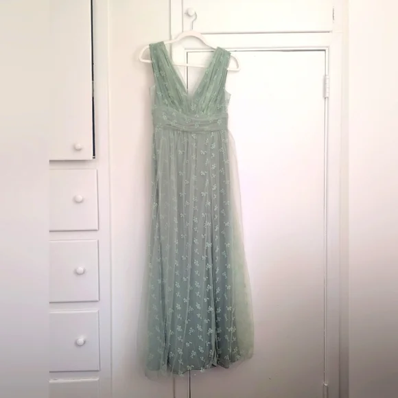 Soieblu Mint Green Floral Maxi Dress - Picture 2 of 11